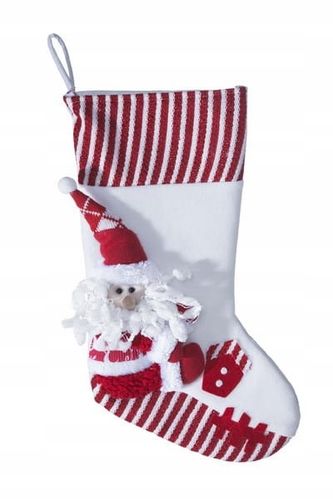 SKARPETA DUŻA DEKORACYJNA OZDOBA ŚWIĄTECZNA NA KOMINEK PREZENTY BUT na Arena.pl