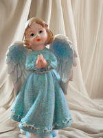 Anioł 14 Cm Aniołek Figura Niebieski