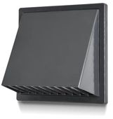 kratka wentylacyjna/wylot z okapem 170*170,fi 80-150, grafit - rx 02-371gr