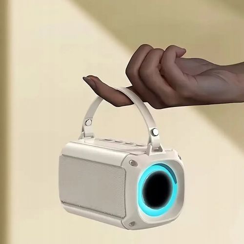 MINI BEZPRZEWODOWY GŁOŚNIK BLUETOOTH + KARAOKE 2 MIKROFONY LED DLA DZIECKA na Arena.pl