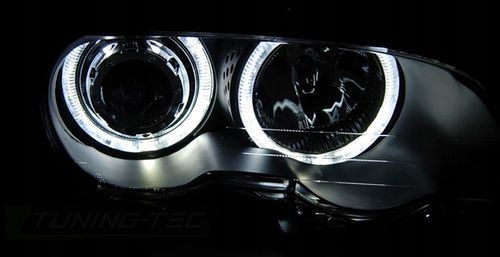 Lampy BMW E46 99-03 COUPE CABRIO RINGI BLACK LED na Arena.pl