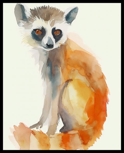 Plakat 40x50cm Lemurek zdjęcie 2