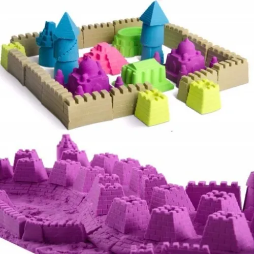 PIASEK KINETYCZNY 3kg +BASEN FOREMKI ŁOPATKA PATYCZKI PIASKOWNICA ZESTAW XL na Arena.pl