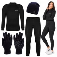 Bielizna Termoaktywna Damska L XL Zestaw Czapka Rękawiczki Na Zimę