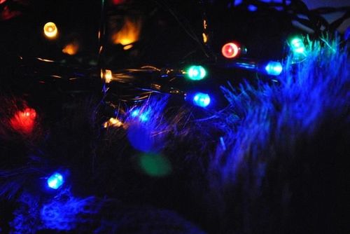 Lampki 40 LED solarne - multicolor na Arena.pl