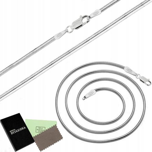 Łańcuszek srebrny gruby damski żmijka naszyjnik 50 cm srebro próba 925 na Arena.pl