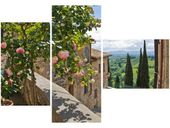 100CM 80 OBRAZ 3 ELEM RÓŻE BALKONIE ŚCIENNY