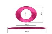 Upinacz dekoracyjny owal amarantowy