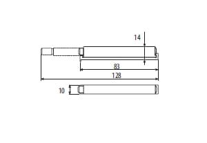 Odbojnik z końcówką kauczukową, TIP-ON, do szuflady na Arena.pl
