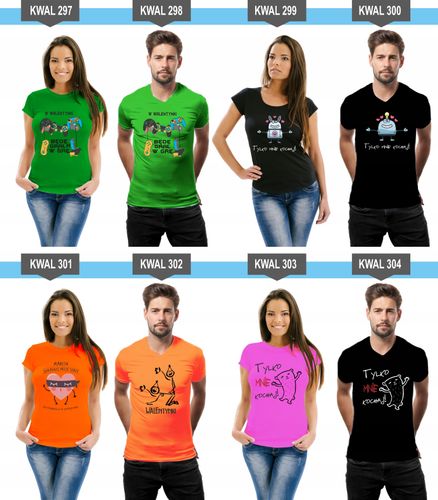 Koszulki z nadrukiem dla Par Prezent Mąż Żona na Arena.pl