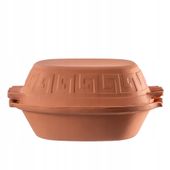 Kadax Garnek Rzymski Gliniany Owalny Forma 4L