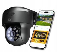 ZEWNĘTRZNA KAMERA OBROTOWA IP IKPW430CMV2 4MPx 4MP WiFi 4xZOOM SZARA