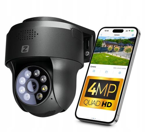 ZEWNĘTRZNA KAMERA OBROTOWA IP IKPW430CMV2 4MPx 4MP WiFi 4xZOOM SZARA na Arena.pl