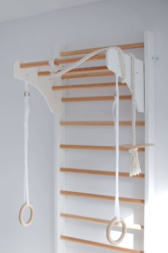 drabinka gimnastyczna Kinder Wood biały-drewno na Arena.pl