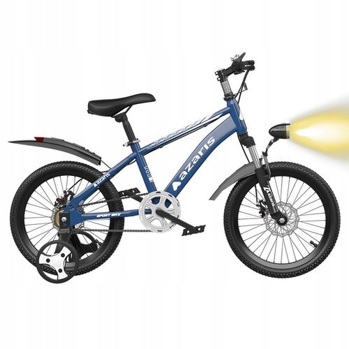 ROWER DZIECIĘCY ROWEREK 16 CALI TARCZE KOŁA BOCZNE AMORTYZATOR OSŁONA LED na Arena.pl