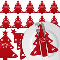 ŚWIĄTECZNE Etui Na Sztućce POKROWIEC 12 sztuk Choinka DEKORACJE Ozdoby Stół