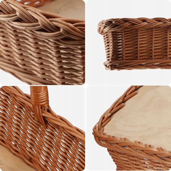 Kadax Koszyk Wiklinowy Taca Tacka z Wikliny 52cm zdjęcie 4