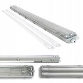 Oprawa hermetyczna 150cm + świetlówki LED lampa garażowa wodoszczelna