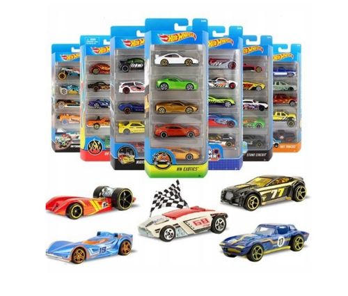 hw hot wheels pięciopak samochodzików 1806 3493 na Arena.pl