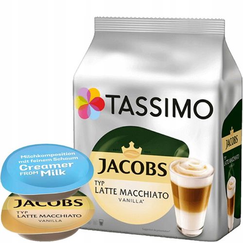 Kapsułki TASSIMO LATTE MACCHIATO VANILLA 8 kaw na Arena.pl
