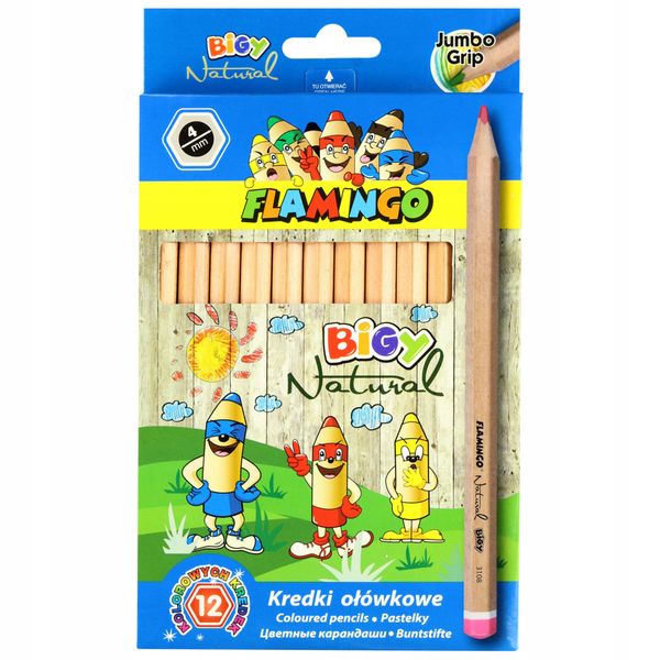 KREDKI 12KOL.JUMBO NATURAL zdjęcie 1
