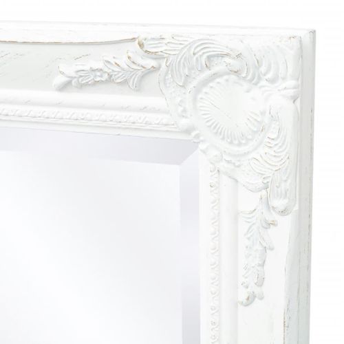 Lustro ścienne w stylu barokowym 140x50cm białe VidaXL na Arena.pl