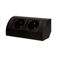 gniazdo meblowe 2x2p+z czarne - on-ae-1303/b