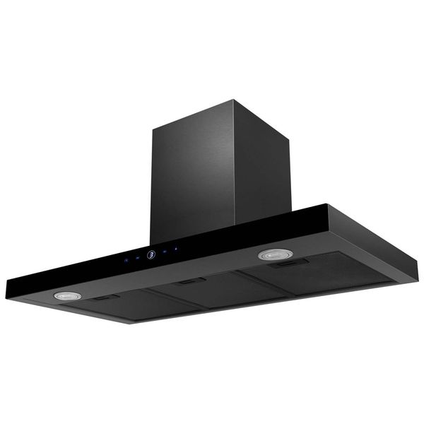 Okap kuchenny 90 cm Czarny Berdsen BT-218 zdjęcie 4