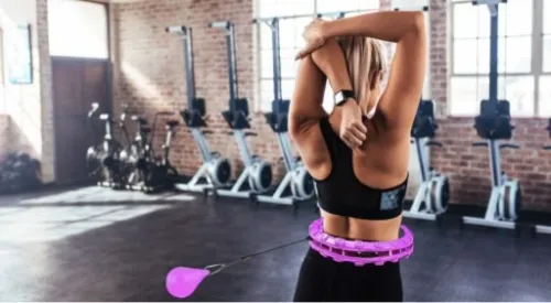 HULAHOP Z OBCIĄŻENIEM WYPUSTKAMI ODCHUDZAJĄCE SKŁADANE SMART HULA HOP na Arena.pl