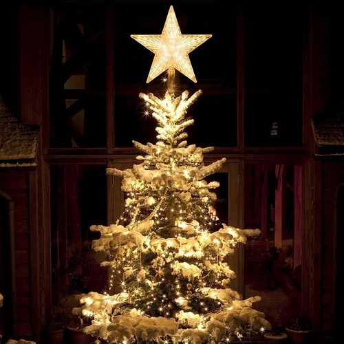 Gwiazda Czubek 31 Led Biały Ciepły na Choinkę Święta Świecąca Ozdoba Szpic na Arena.pl