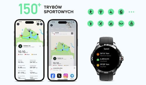 Smartwatch KIESLECT Actor black na Arena.pl