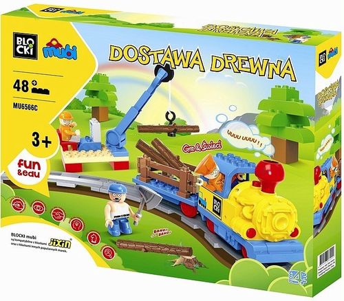 KLOCKI MUBI DOSTAWA DREWNA 48 EL. na Arena.pl
