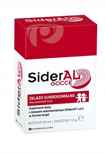 SiderAL GOCCE 30ml żelazo sukrosomalne w kroplach na Arena.pl