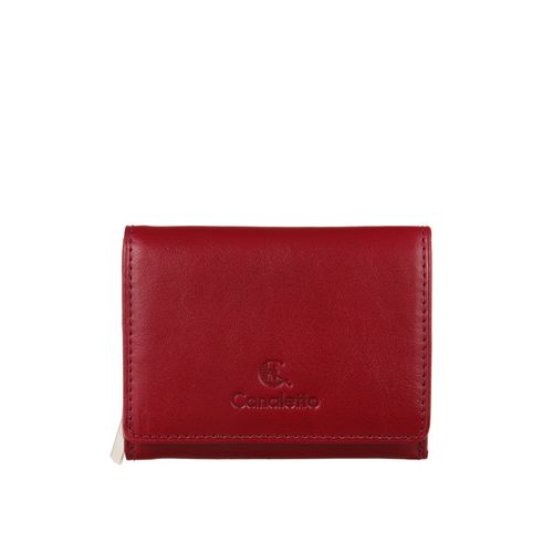 Czerwony portfel damski Canaletto ze skóry garbowanej roślinnie PD2003cs165 GR RFID na Arena.pl