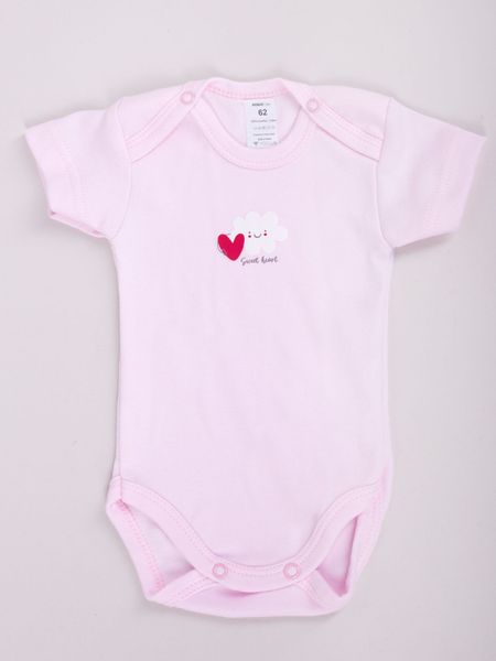 Body dziewczęce z krótkim rękawem serca 3PAK 62 YOCLUB zdjęcie 4