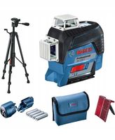 Bosch GLL 3-80 C laser liniowy krzyżowy 3 x 360° + statyw BT 150