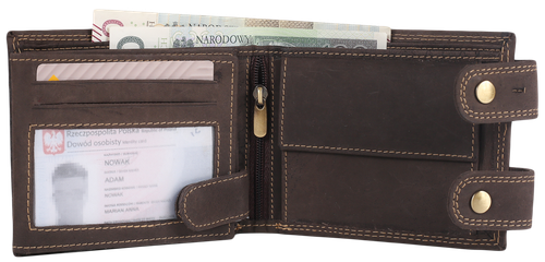 portfel męski skórzany 2900-bic brown na Arena.pl