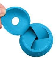 Zabawka dla psa piłka na przysmaki o zapachu niebieska 6,5cm UNIQ PETS