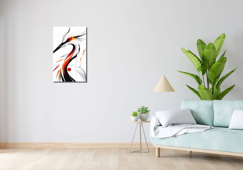 Obraz 40x70cm Bocian zdjęcie 2