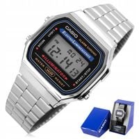 ZEGAREK MĘSKI CASIO VINTAGE RETRO KLASYK A168WA-1W +BOX
