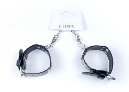 Fetish B - Series Handcuffs With Cristals 3 Cm Silver na Arena.pl