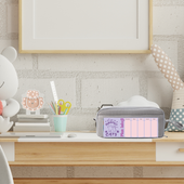 piórnik szkolny z planem lekcji szary kot [pr1-wz4]
