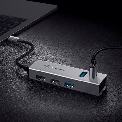 BASEUS D0G ADAPTER TYPE-C TO USB 5IN1 GREY na Arena.pl