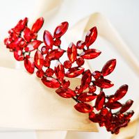 CZERWONA korona tiara diadem czarna błyszcząca damska kostium królowa