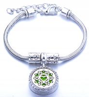 BRANSOLETKA DO AROMATERAPII STAL Serduszko B21