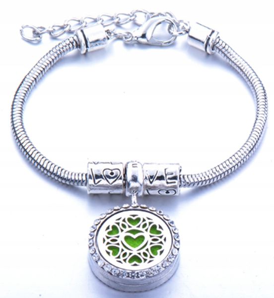 BRANSOLETKA DO AROMATERAPII STAL Serduszko B21 zdjęcie 1