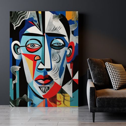 Obraz na płótnie portret kubizm twarz picasso 70x100 cm na Arena.pl