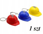 Breloczek do kluczy Kask BHP Budowa Led Latarka mix kolor Robotniczy Gadżet