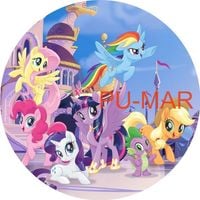 Opłatek na tort Kucyk Pony Konik Kuc My Little Pony Tekst Gratis