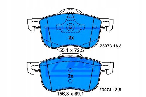 KLOCKI HAM PRZOD VOLVO S60,V70,S80 98- ATE na Arena.pl